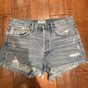 Agolde Parker Denim Cut Off Shorts